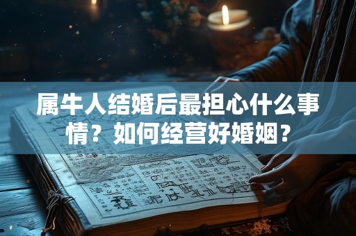 属牛人结婚后最担心什么事情？如何经营好婚姻？