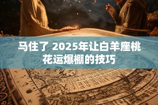 马住了 2025年让白羊座桃花运爆棚的技巧