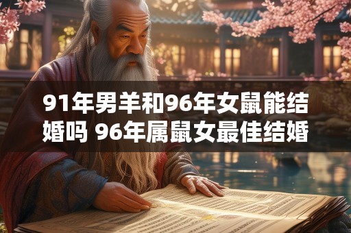 91年男羊和96年女鼠能结婚吗 96年属鼠女最佳结婚年龄