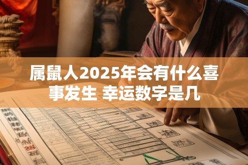 属鼠人2025年会有什么喜事发生 幸运数字是几