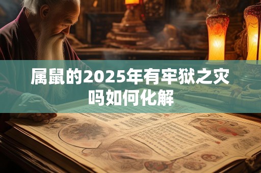 属鼠的2025年有牢狱之灾吗如何化解