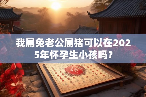 我属兔老公属猪可以在2025年怀孕生小孩吗？