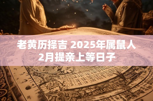 老黄历择吉 2025年属鼠人2月提亲上等日子