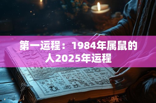 第一运程：1984年属鼠的人2025年运程