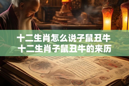 十二生肖怎么说子鼠丑牛 十二生肖子鼠丑牛的来历