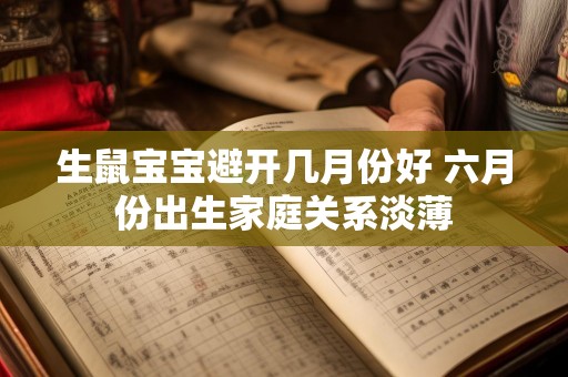 生鼠宝宝避开几月份好 六月份出生家庭关系淡薄