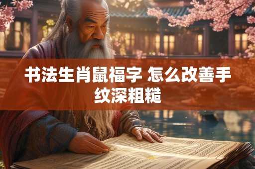 书法生肖鼠福字 怎么改善手纹深粗糙