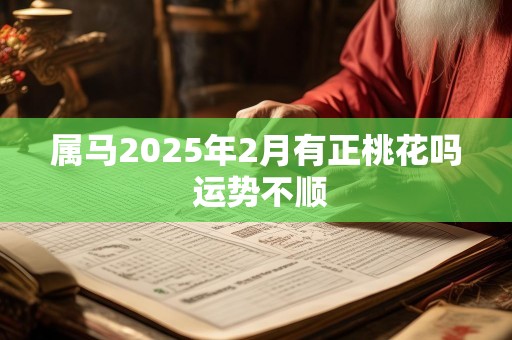 属马2025年2月有正桃花吗 运势不顺