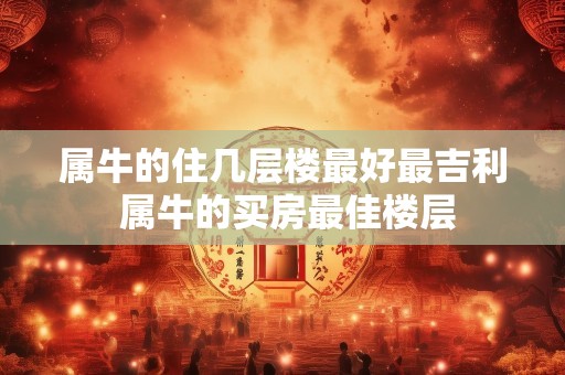 属牛的住几层楼最好最吉利 属牛的买房最佳楼层