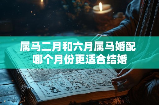 属马二月和六月属马婚配 哪个月份更适合结婚