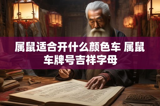 属鼠适合开什么颜色车 属鼠车牌号吉祥字母