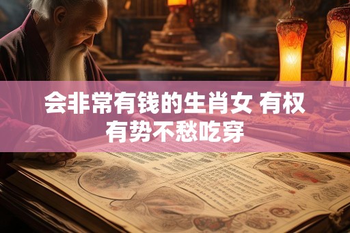 会非常有钱的生肖女 有权有势不愁吃穿