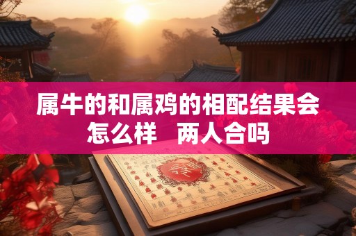 属牛的和属鸡的相配结果会怎么样   两人合吗