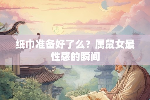 纸巾准备好了么？属鼠女最性感的瞬间