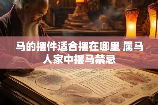 马的摆件适合摆在哪里 属马人家中摆马禁忌