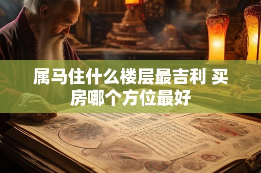 属马住什么楼层最吉利 买房哪个方位最好