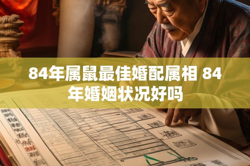 84年属鼠最佳婚配属相 84年婚姻状况好吗