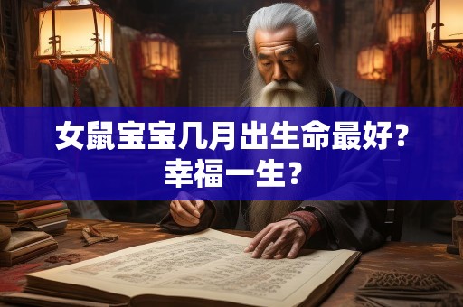 女鼠宝宝几月出生命最好？幸福一生？