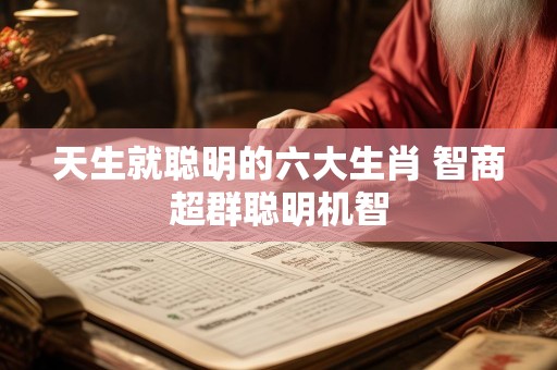 天生就聪明的六大生肖 智商超群聪明机智