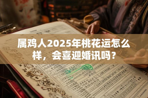 属鸡人2025年桃花运怎么样，会喜迎婚讯吗？