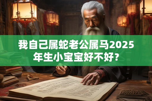 我自己属蛇老公属马2025年生小宝宝好不好？