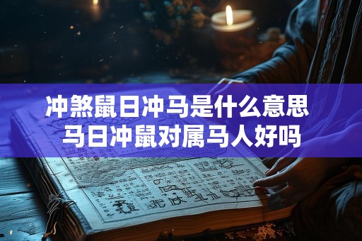 冲煞鼠日冲马是什么意思 马日冲鼠对属马人好吗