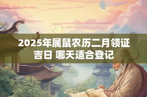 2025年属鼠农历二月领证吉日 哪天适合登记