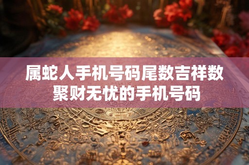 属蛇人手机号码尾数吉祥数 聚财无忧的手机号码