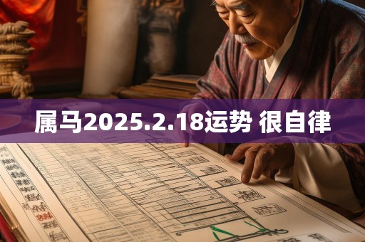 属马2025.2.18运势 很自律