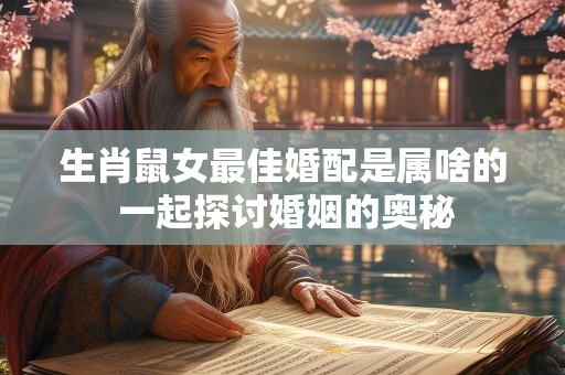 生肖鼠女最佳婚配是属啥的 一起探讨婚姻的奥秘