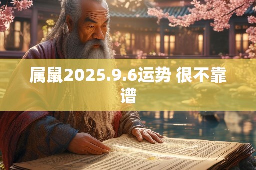 属鼠2025.9.6运势 很不靠谱