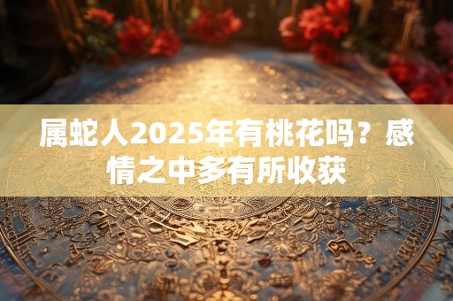 属蛇人2025年有桃花吗？感情之中多有所收获