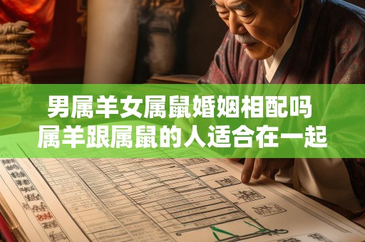 男属羊女属鼠婚姻相配吗 属羊跟属鼠的人适合在一起吗
