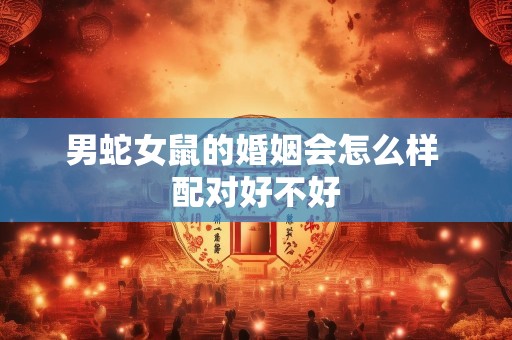 男蛇女鼠的婚姻会怎么样 配对好不好