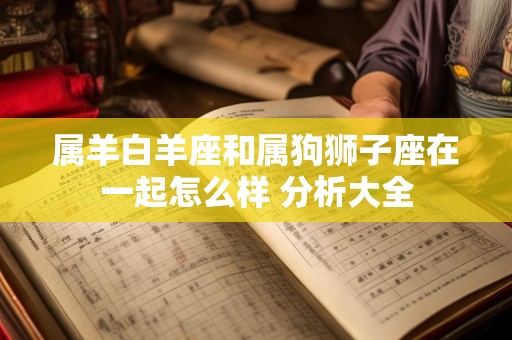 属羊白羊座和属狗狮子座在一起怎么样 分析大全