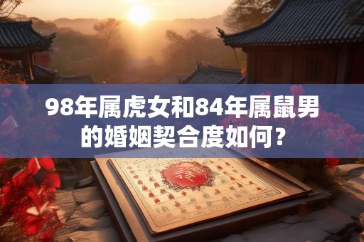 98年属虎女和84年属鼠男的婚姻契合度如何？