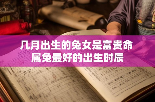 几月出生的兔女是富贵命 属兔最好的出生时辰