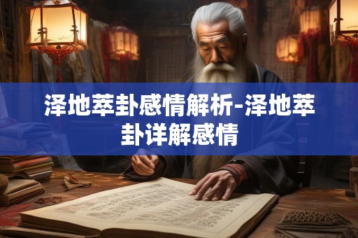 泽地萃卦感情解析-泽地萃卦详解感情