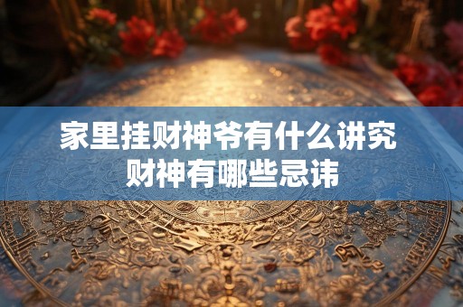 家里挂财神爷有什么讲究 财神有哪些忌讳