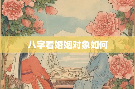 八字看婚姻对象如何
