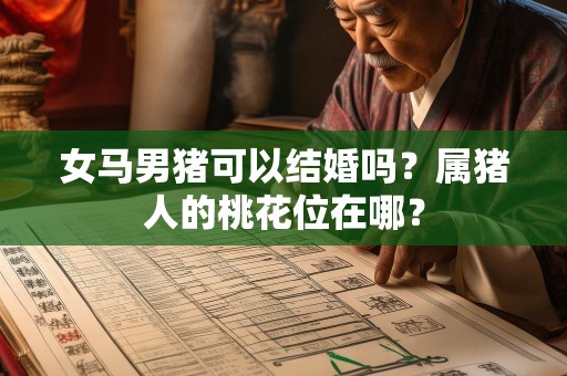 女马男猪可以结婚吗？属猪人的桃花位在哪？