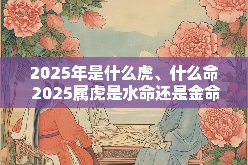 2025年是什么虎、什么命 2025属虎是水命还是金命