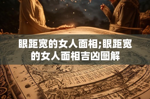 眼距宽的女人面相;眼距宽的女人面相吉凶图解