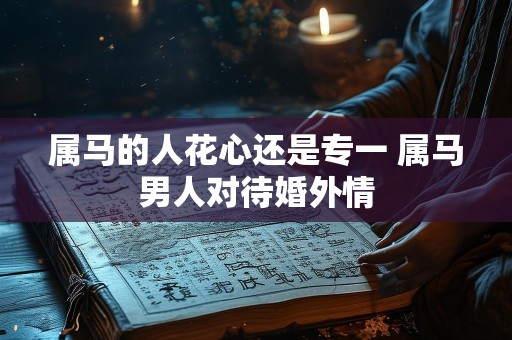 属马的人花心还是专一 属马男人对待婚外情