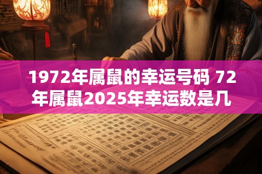 1972年属鼠的幸运号码 72年属鼠2025年幸运数是几
