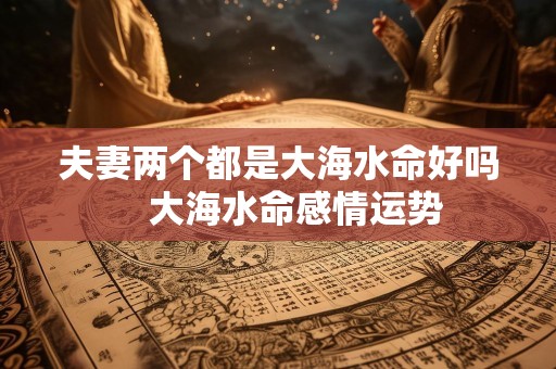 夫妻两个都是大海水命好吗　大海水命感情运势