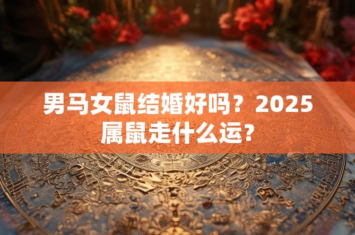 男马女鼠结婚好吗？2025属鼠走什么运？