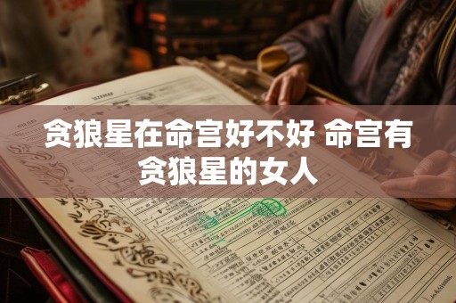 贪狼星在命宫好不好 命宫有贪狼星的女人