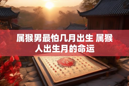 属猴男最怕几月出生 属猴人出生月的命运