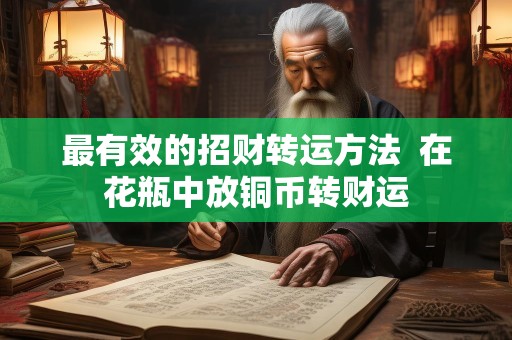 最有效的招财转运方法  在花瓶中放铜币转财运